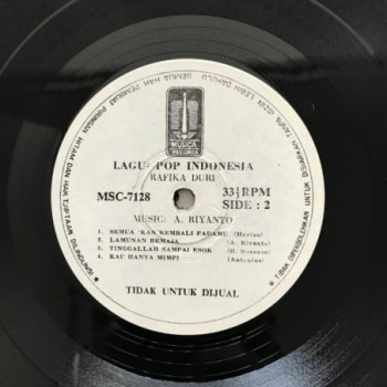 Rafika Duri – Lagu-Lagu Pop & Bossanova Indonesia – Vinyl (LP, Promo), 1982  [r13519066] | Discogs