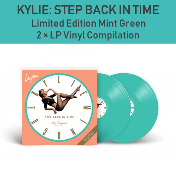 Kylie Minogue - Step Back In Time - 2 Green LP Vinyl Piringan Hitam PH