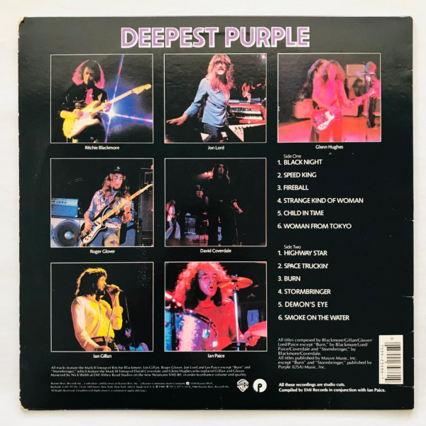 Deep Purple Deepest Purple The Very Best Of Deep Purple LP Vinyl PH