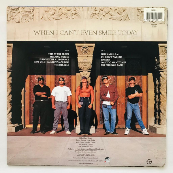 Suicidal tendencies how will i laugh tomorrow lp vinyl ph
