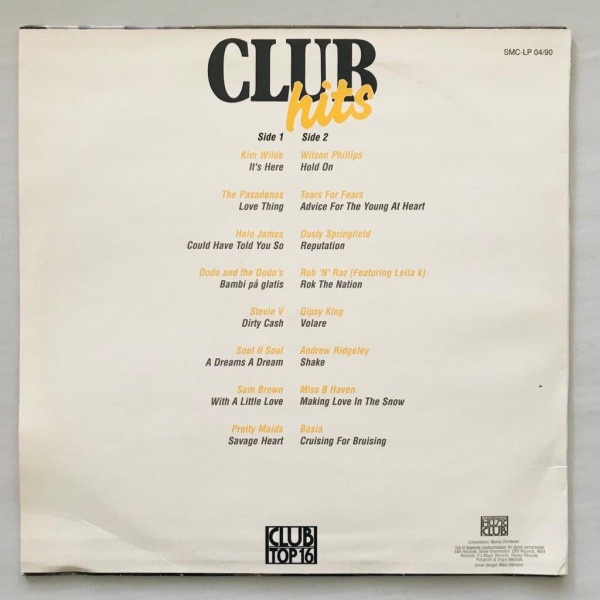 Clubhits 4 - 1990 - Hits - LP Vinyl Piringan Hitam PH - Gambar 2