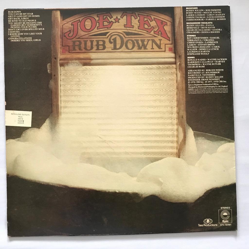 Joe Tex - Rub Down - LP Vinyl Piringan Hitam PH - Gambar 2