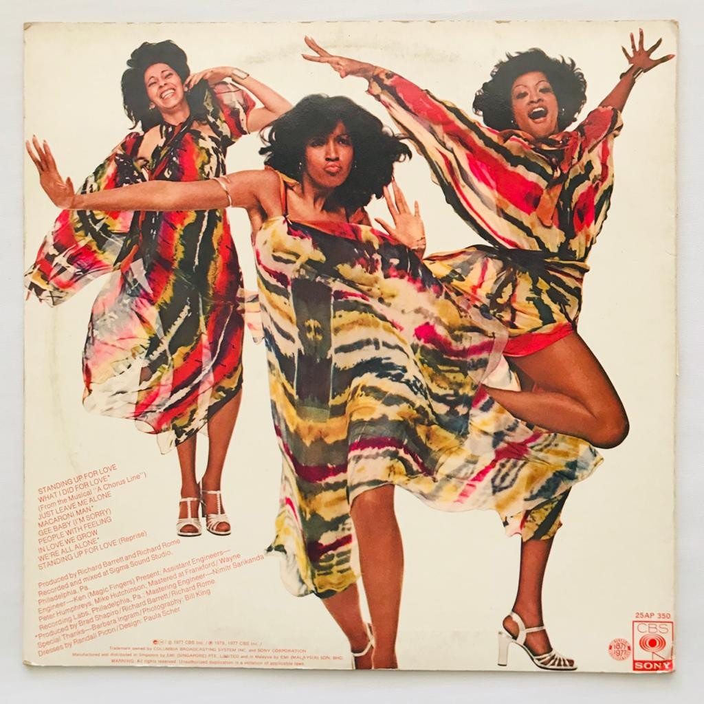 Three Degrees, The - Standing Up For Love - LP Vinyl PH - Gambar 2