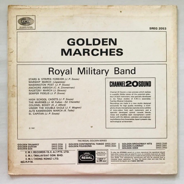 Royal Military Band - Golden Marches - LP Vinyl Piringan Hitam PH - Gambar 2