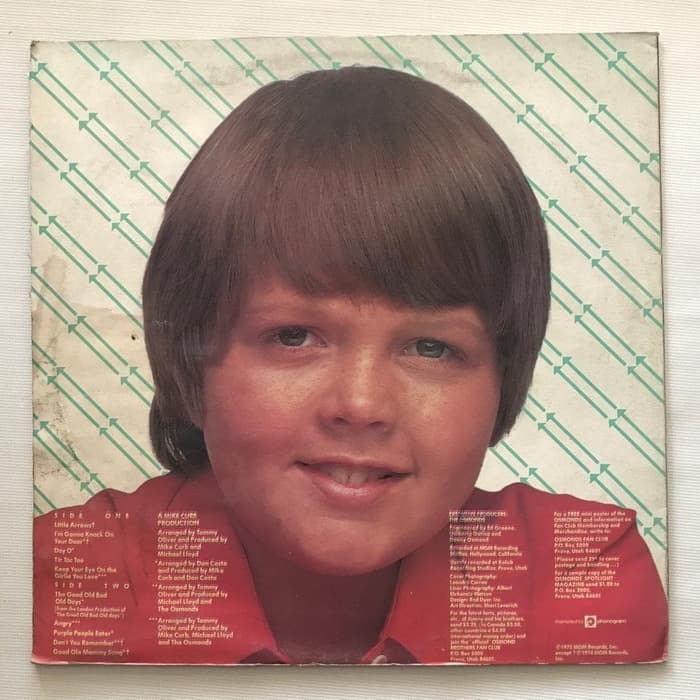 Jimmy Osmond - Little Arrows - LP Vinyl Piringan Hitam PH - Gambar 2