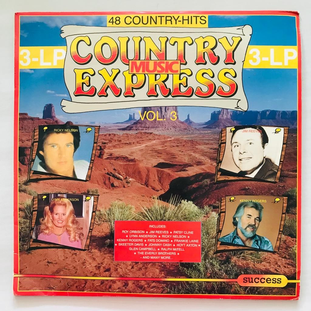 Country Music Express Vol. 3 - Hits - 3 LP Vinyl Piringan Hitam PH