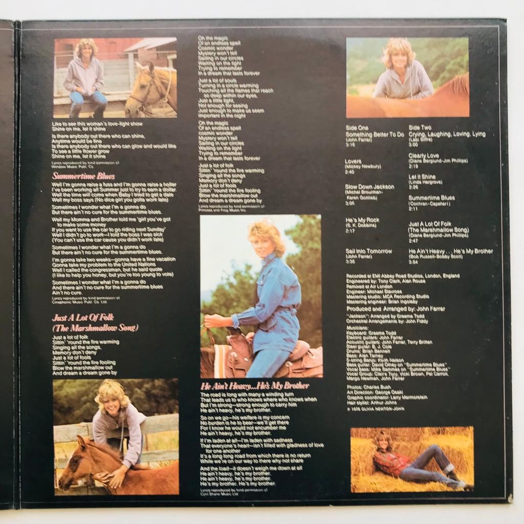 Olivia Newton-John - Clearly Love - LP Vinyl Piringan Hitam PH - Gambar 4
