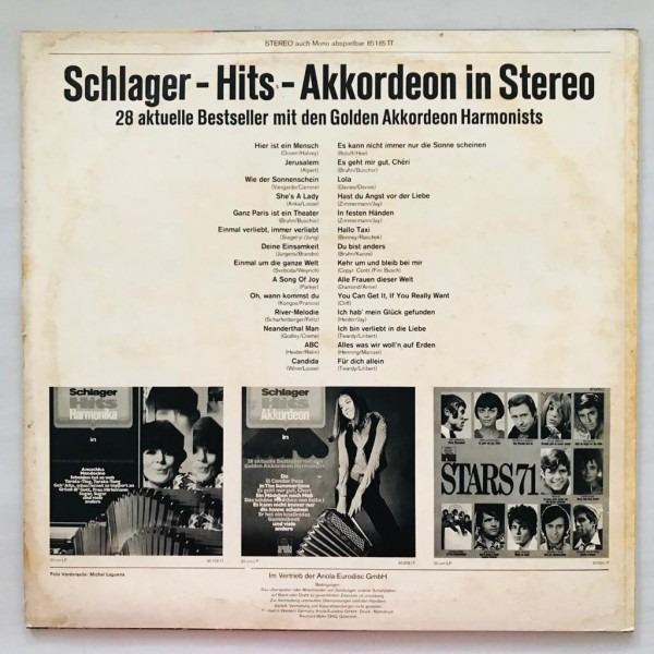 Schlager Hits Akkordeon In Stereo - LP Vinyl Piringan Hitam PH - Gambar 2