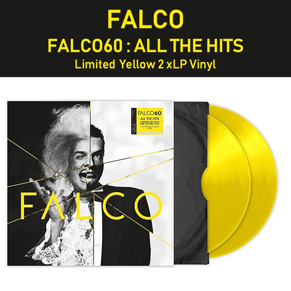 Falco - Falco60 - All The Hits - Limited Yellow 2 LP Vinyl PH