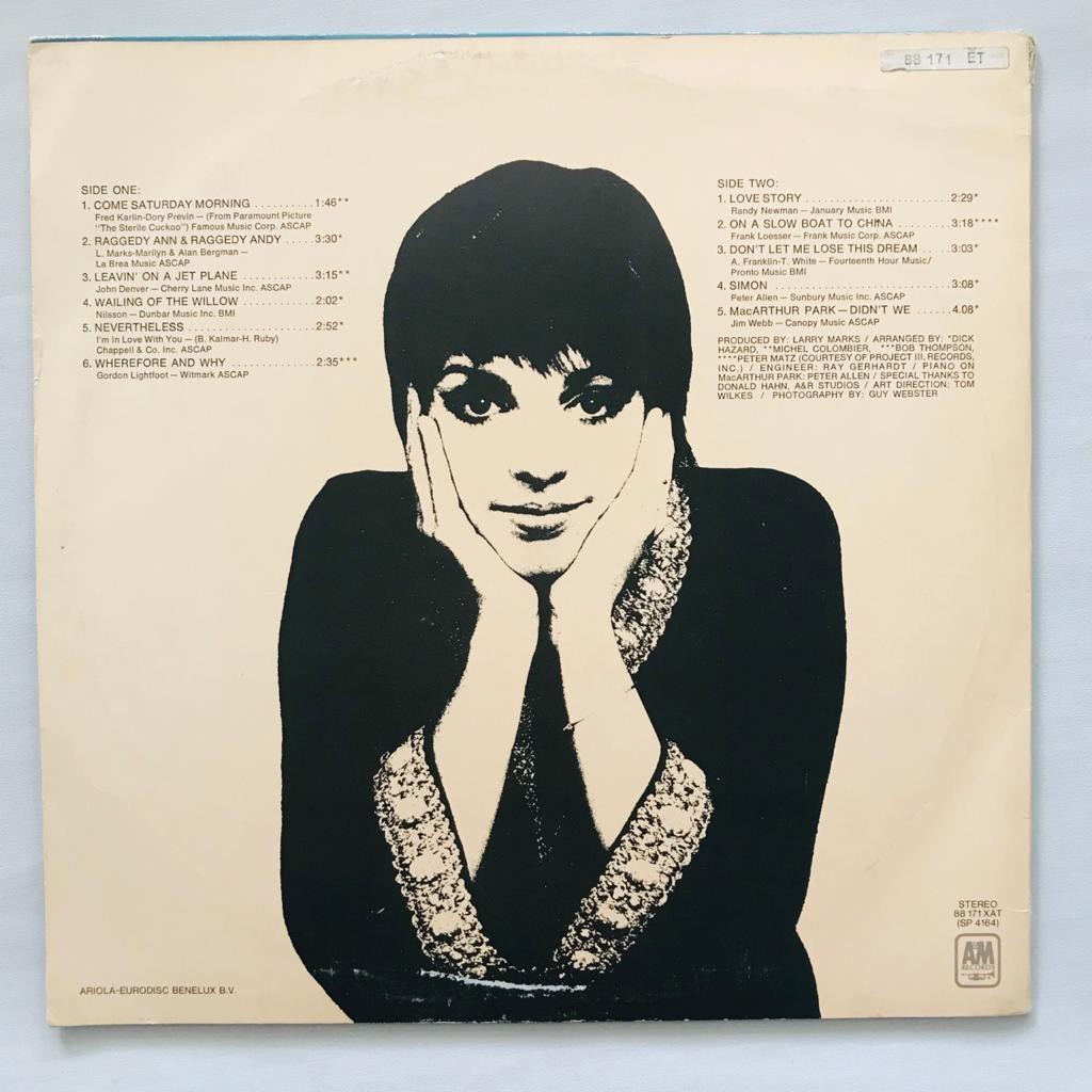 Liza Minnelli - Come Saturday Morning - LP Vinyl PH - Gambar 2