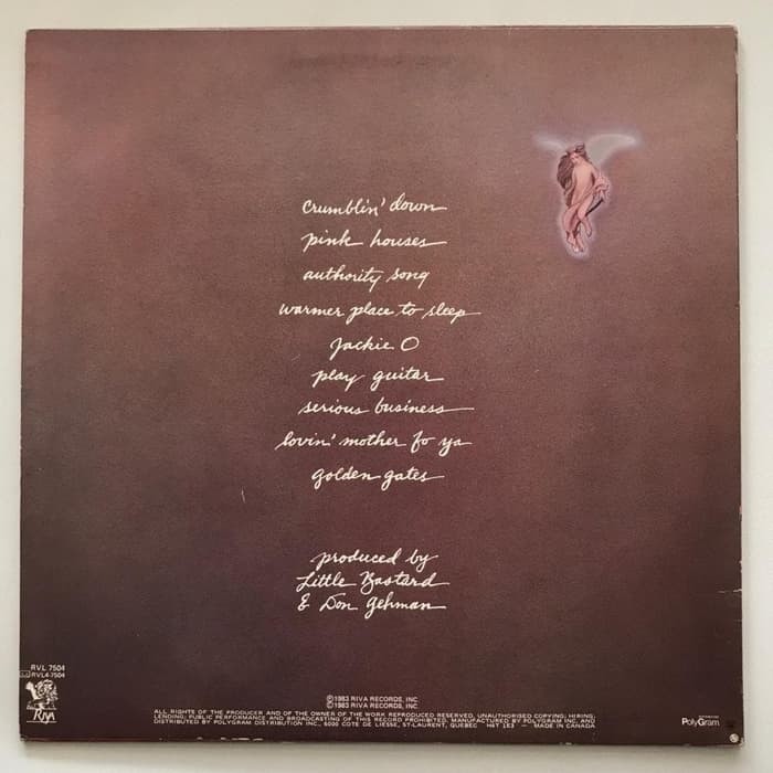 John Cougar Mellencamp - Uh-Huh - LP Vinyl Piringan Hitam PH - Gambar 2