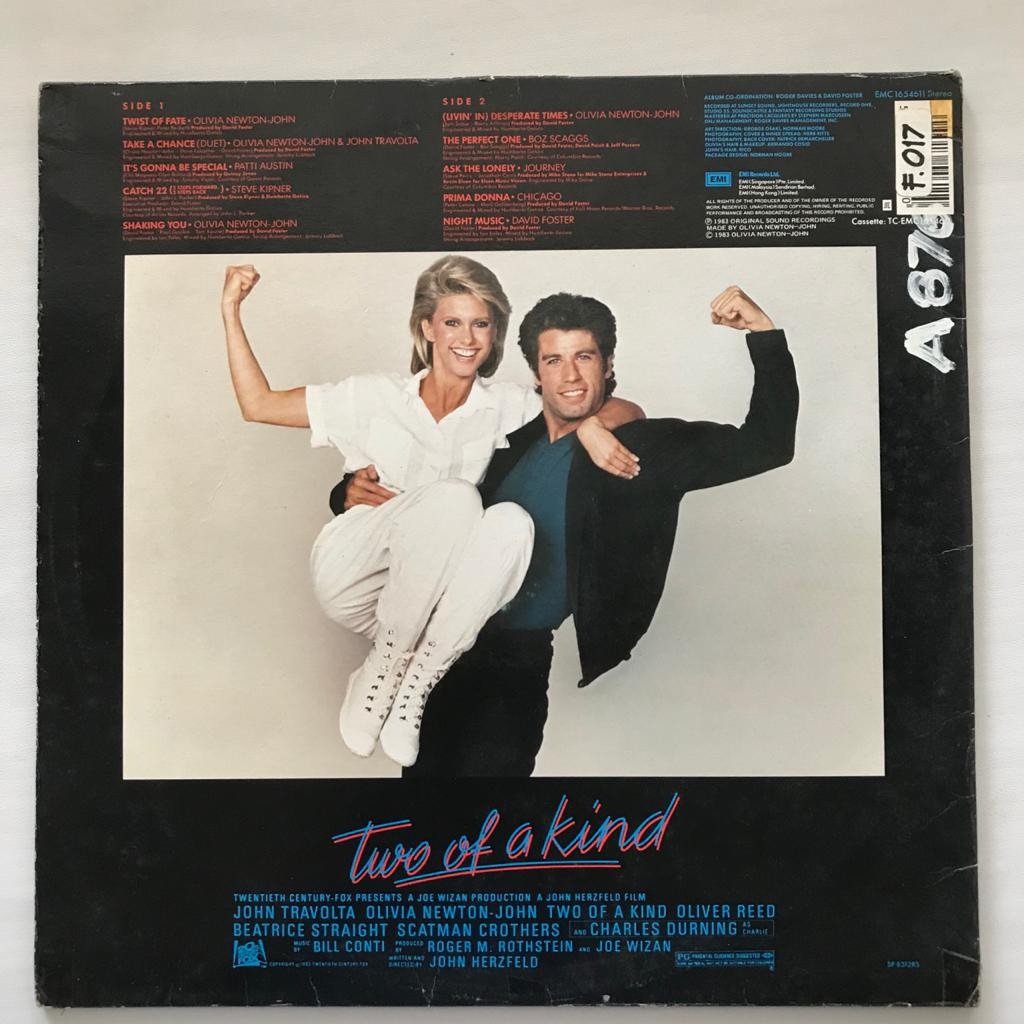 Two Of A Kind - OST - Lp Vinyl Piringan Hitam PH - Gambar 2