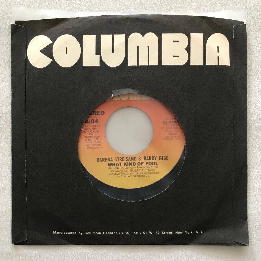 Barbra Streisand & Barry Gibb - What Kind Of Fool - Single Vinyl PH
