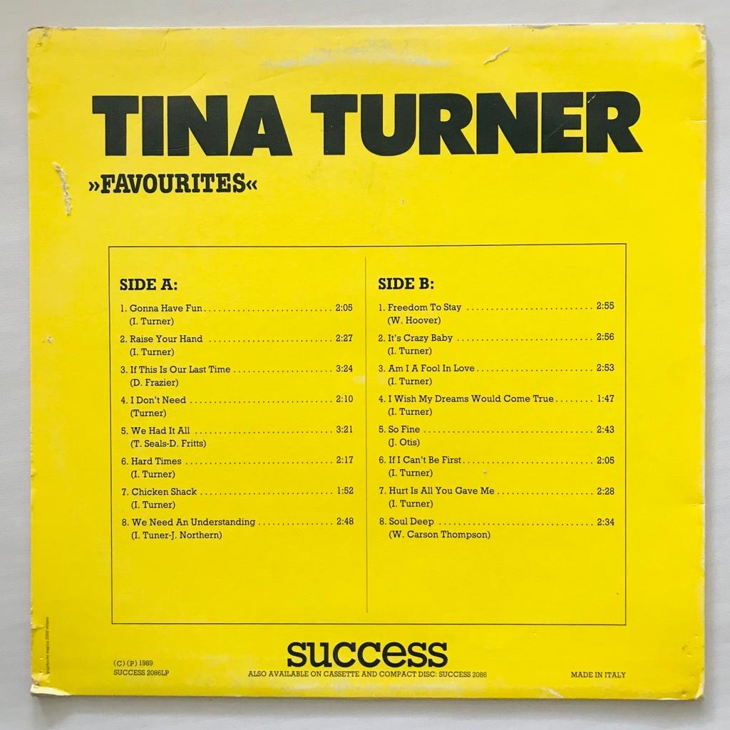 Tina Turner With Ike Turner & The Ikettes - Favourites - Hits - LP Vinyl PH - Gambar 2