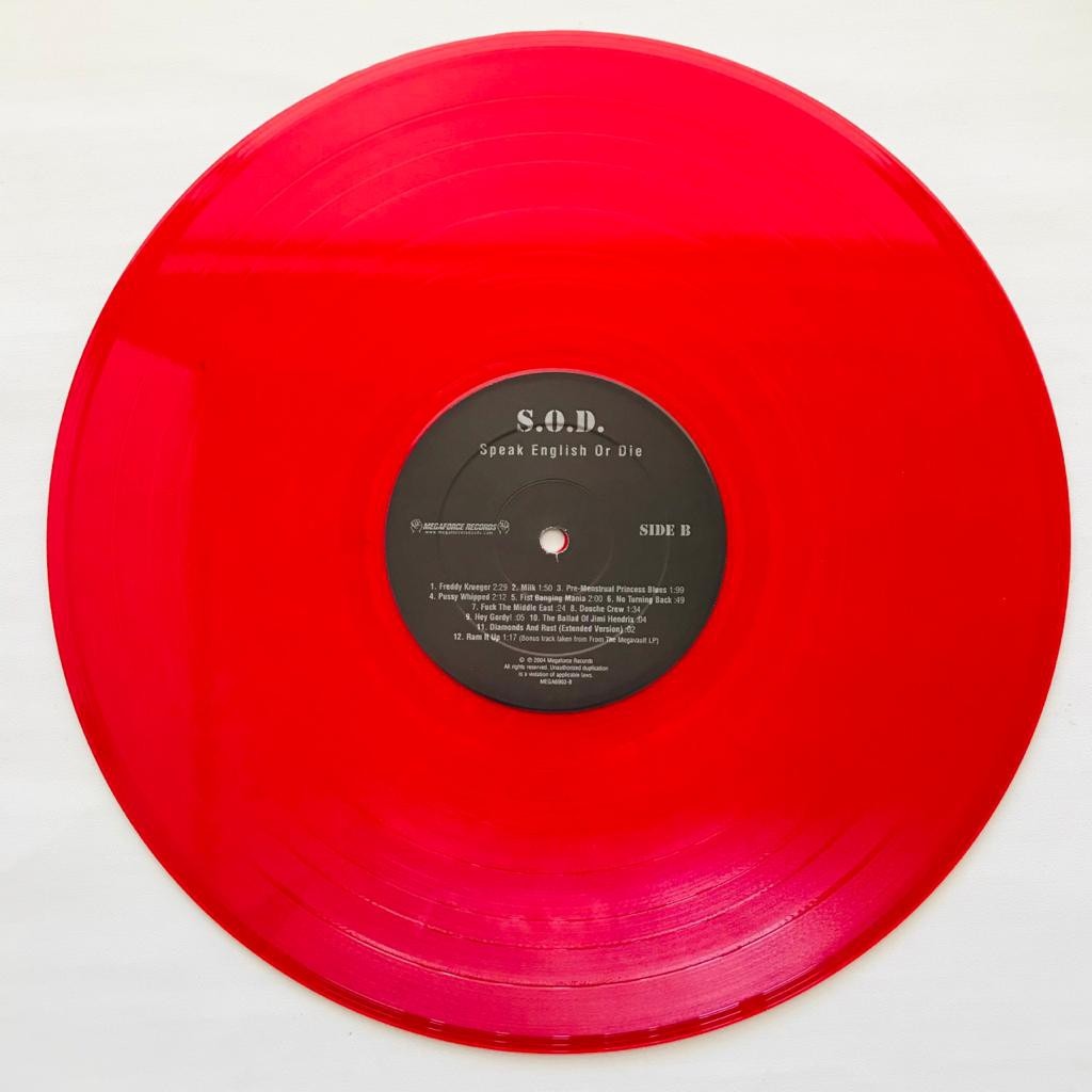 S.O.D. Stormtroopers of Death - Speak English Or Die - Red LP Vinyl PH - Image 4