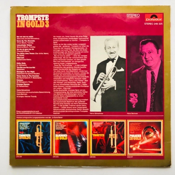 Heinz Schachtner - Trompete In Gold 3 - LP Vinyl PH - Gambar 2