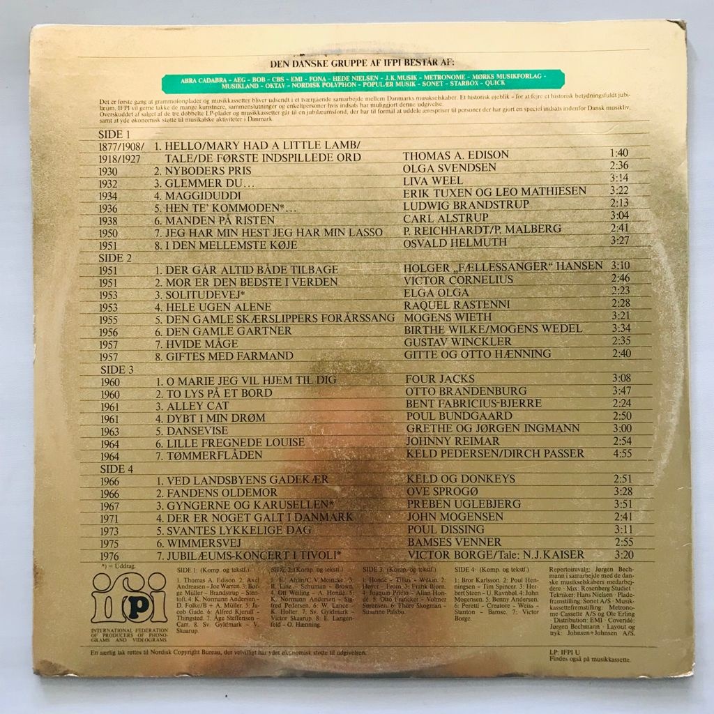 Popular Underholdning (100 Years Of Recorded Sound - 1877-1977) - 2 LP Vinyl PH - Gambar 2