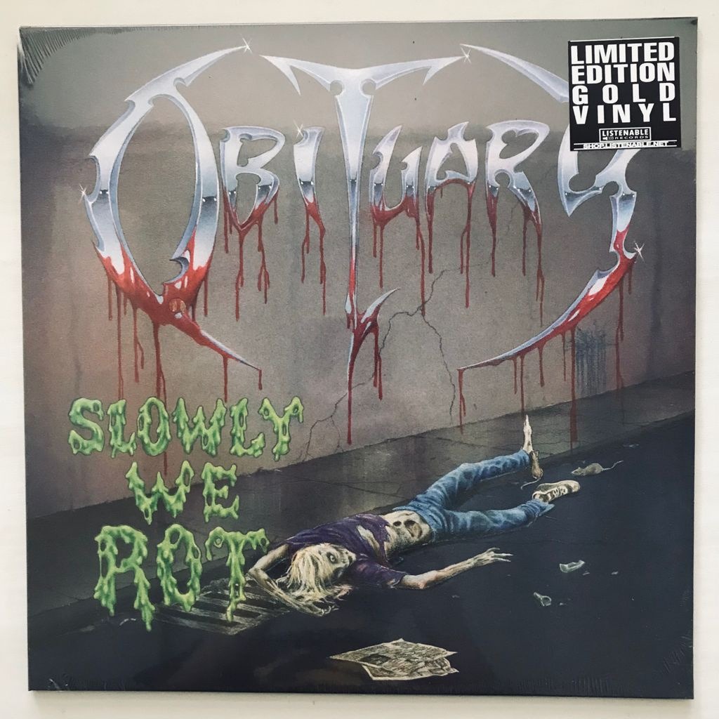 Obituary - Slowly We Rot - Limited Gold LP Vinyl PH - Image 2