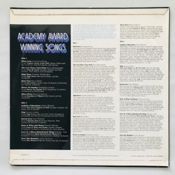 Academy Award Winning Songs - Hits - LP Vinyl Piringan Hitam PH - Gambar 2
