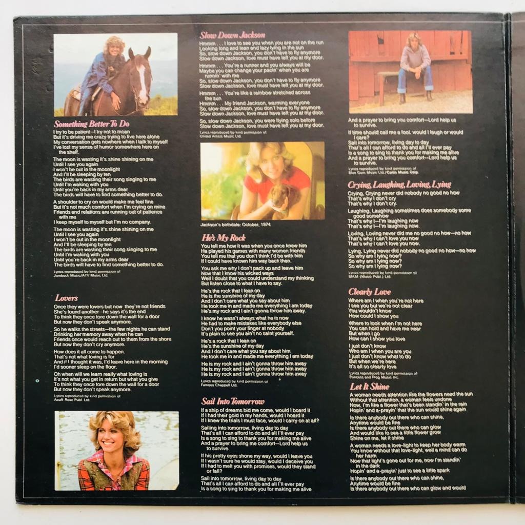 Olivia Newton-John - Clearly Love - LP Vinyl Piringan Hitam PH - Gambar 3