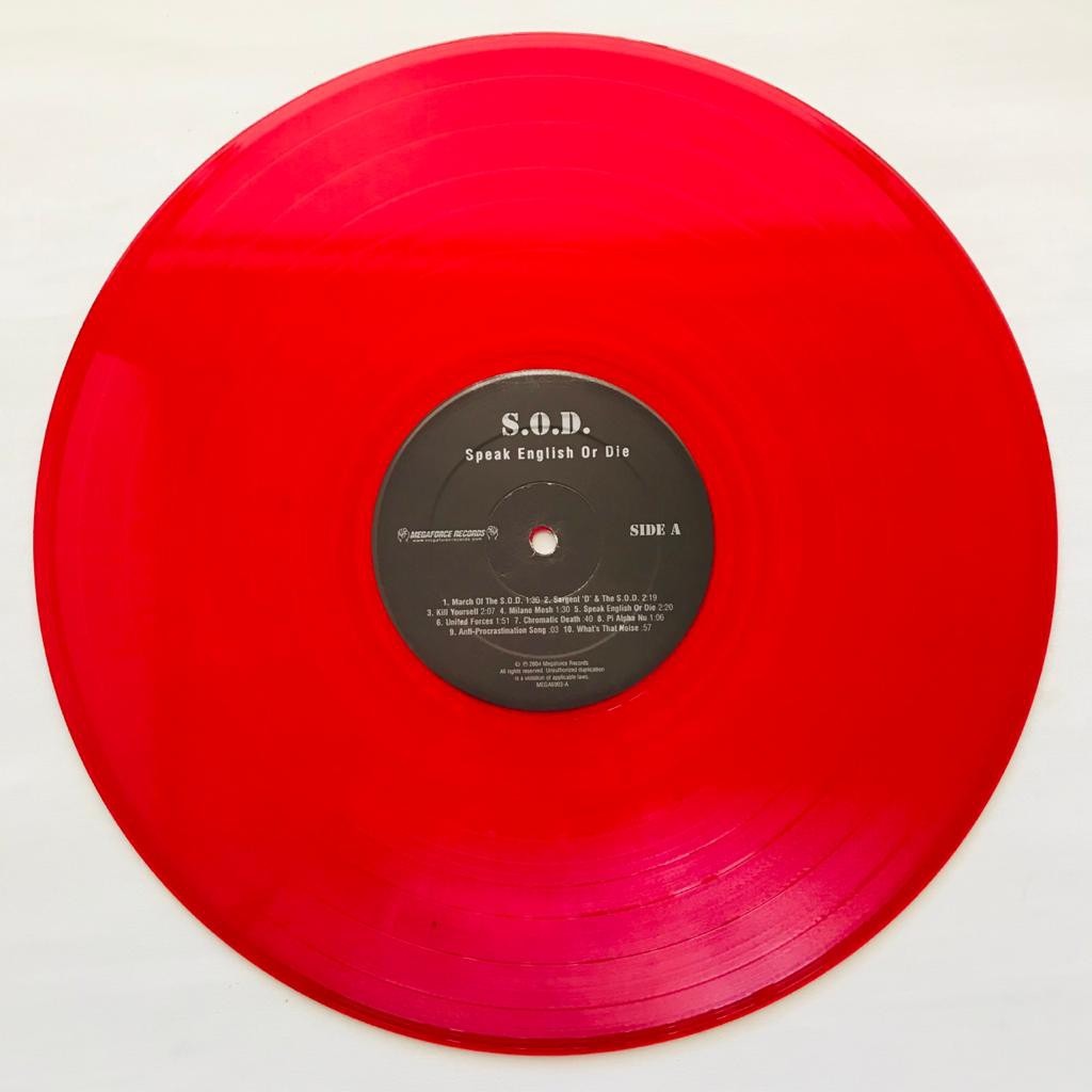 S.O.D. Stormtroopers of Death - Speak English Or Die - Red LP Vinyl PH - Image 3