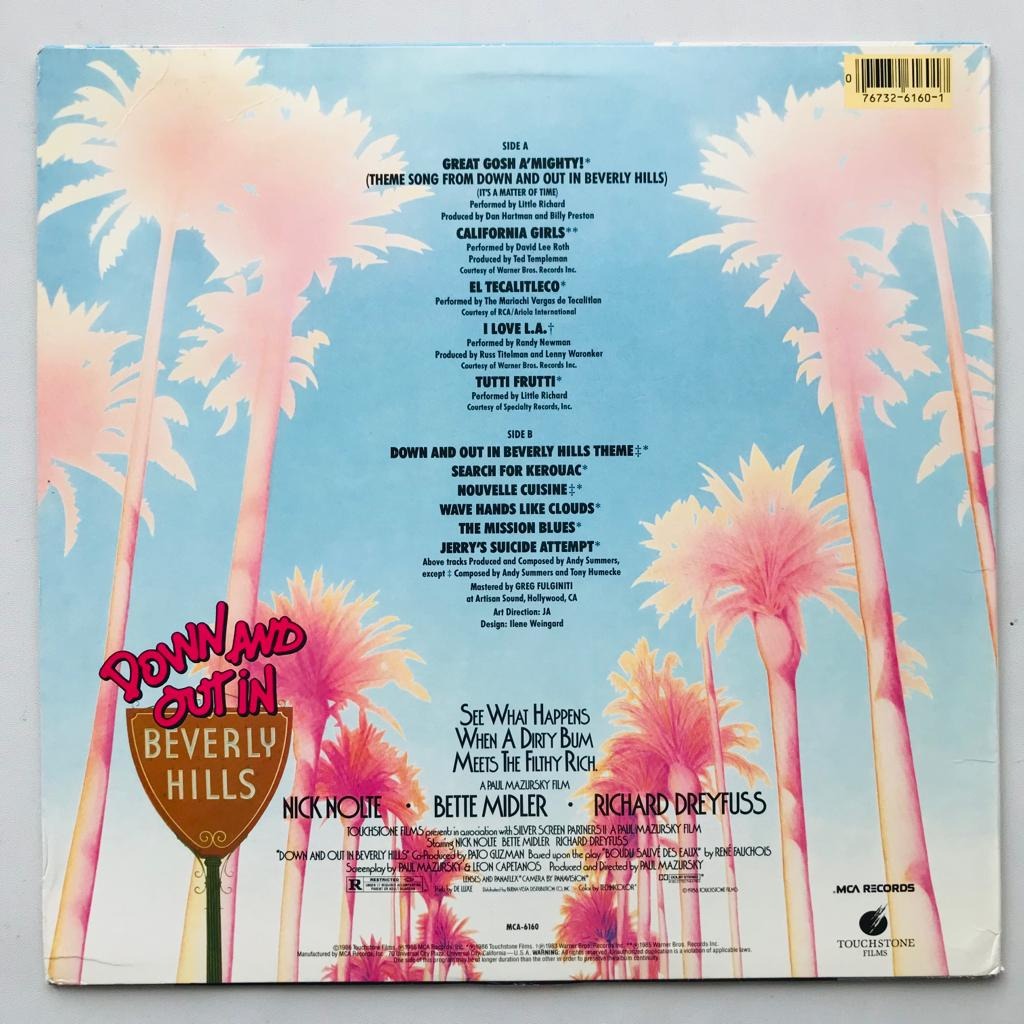 Various - Down And Out In Beverly Hills - OST - LP Vinyl PH - Gambar 2