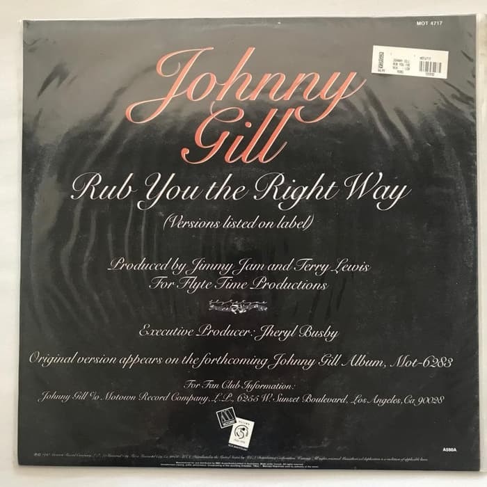 Johnny Gill - Rub You The Right Way - Vinyl Piringan Hitam PH - Gambar 2