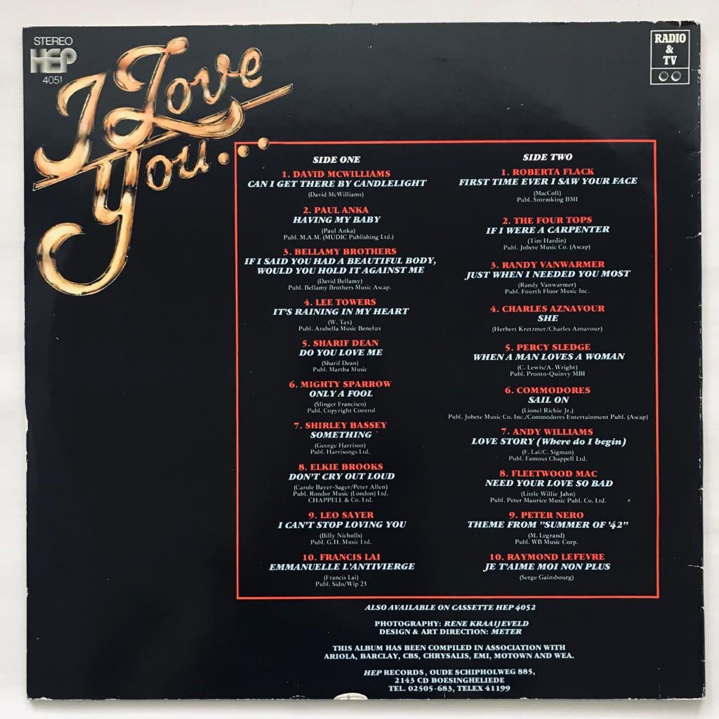 I Love You... - Hits - LP Vinyl Piringan Hitam PH - Gambar 2