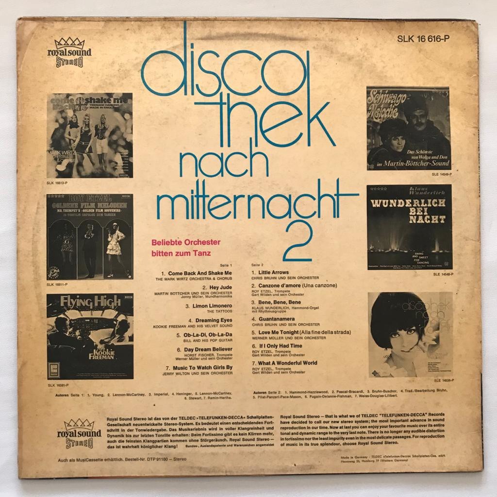 Discothek Nach Mitternacht 2 - LP Vinyl Piringan Hitam PH - Gambar 2