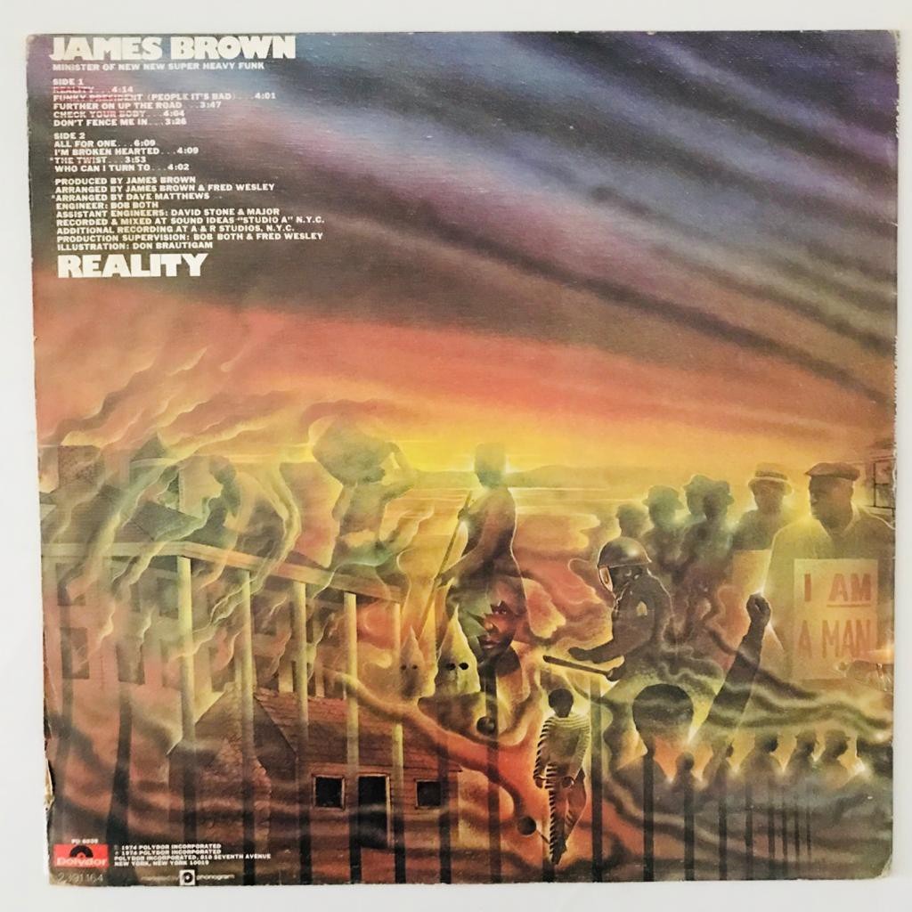 James Brown - Reality - LP Vinyl Piringan Hitam PH - Gambar 2