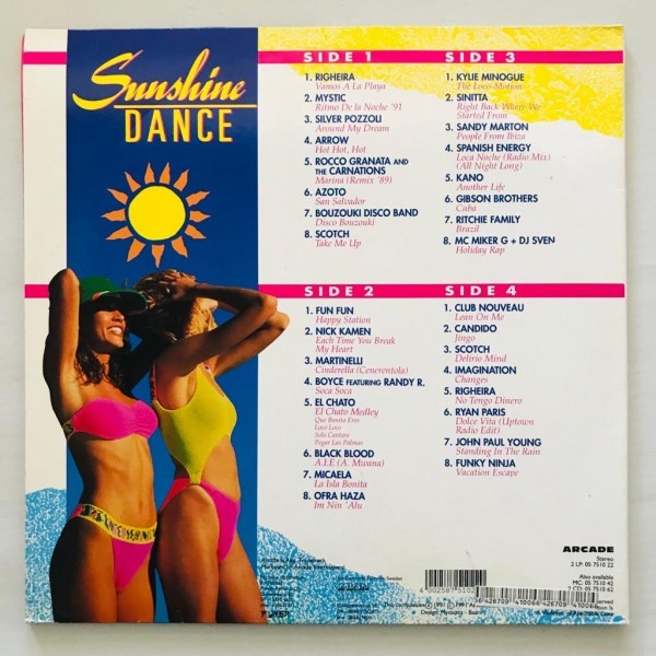 Various - Sunshine Dance (32 Sunny Hits) - 2 LP Vinyl PH - Gambar 2
