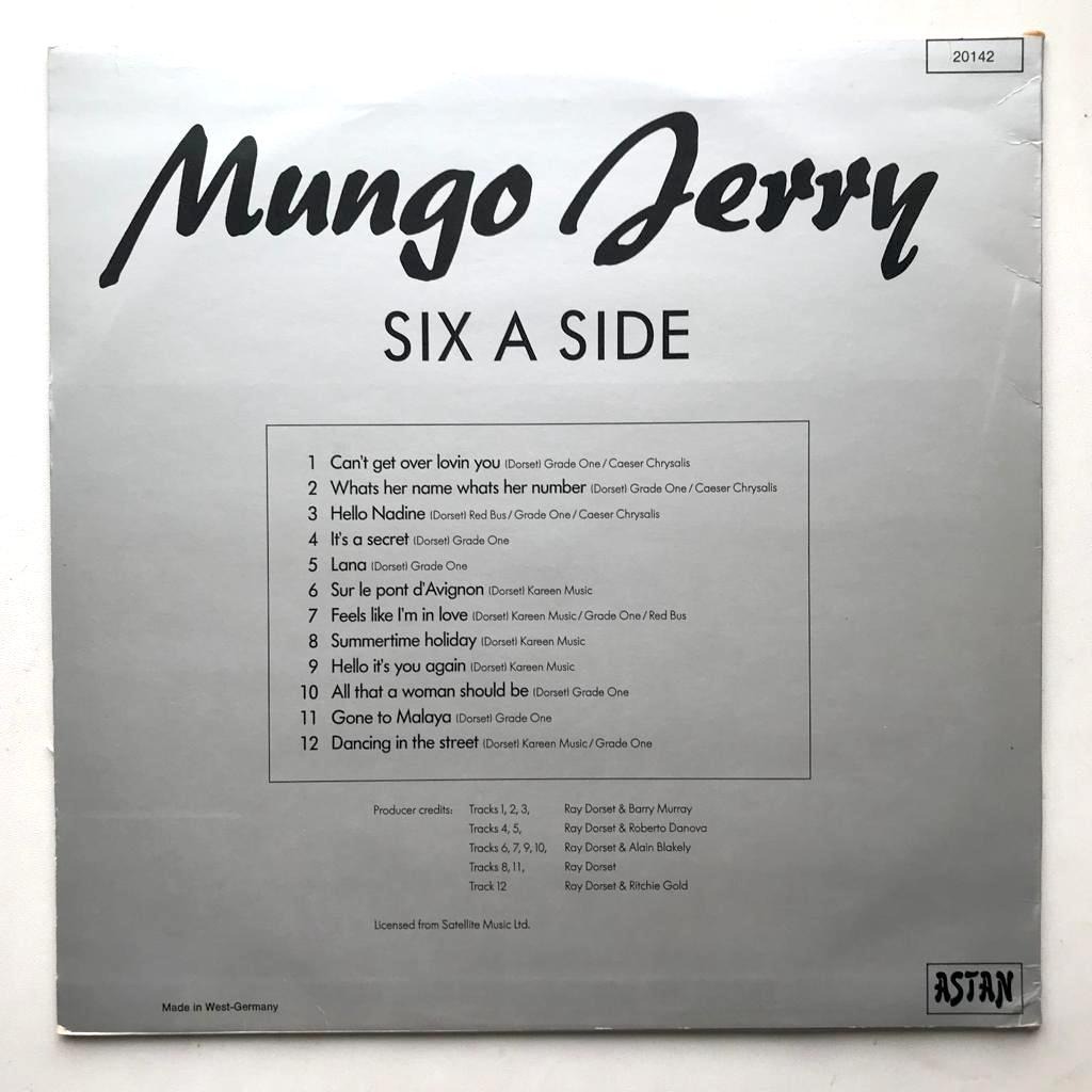 Mungo Jerry - Six A Side - LP Vinyl Piringan Hitam PH - Gambar 2