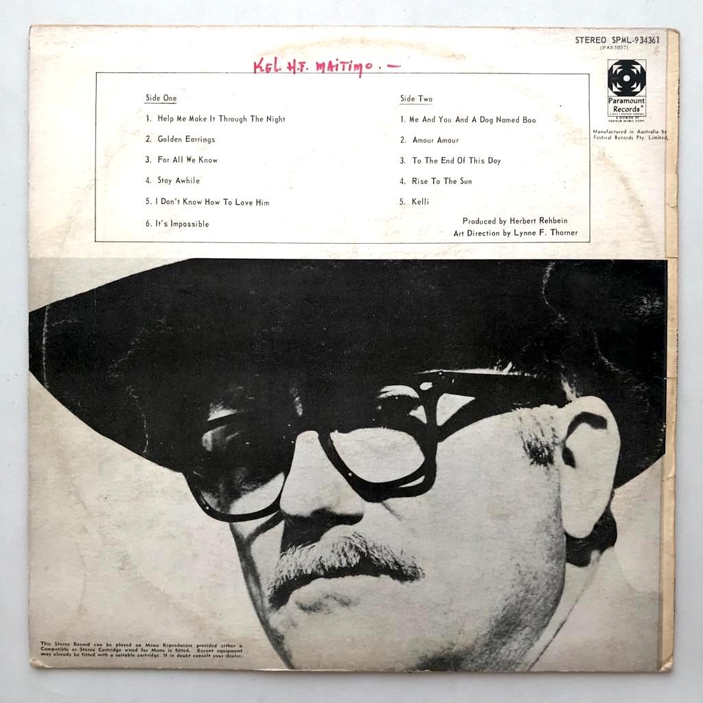 Billy Vaughn - I Don't Know How To Love Him - LP Vinyl PH - Gambar 2