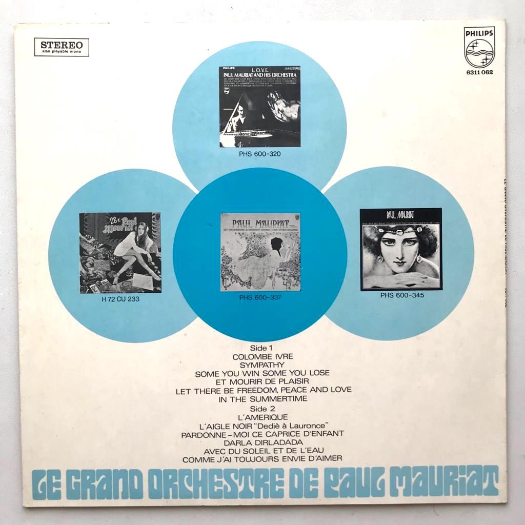 Paul Mauriat - Comme J'ai Toujours Envie D'aimer - Vinyl LP PH - Gambar 2