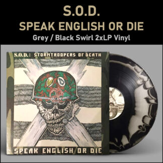 S.O.D. - Speak English Or Die - 2 LP Grey and Black Swirl LP Vinyl PH