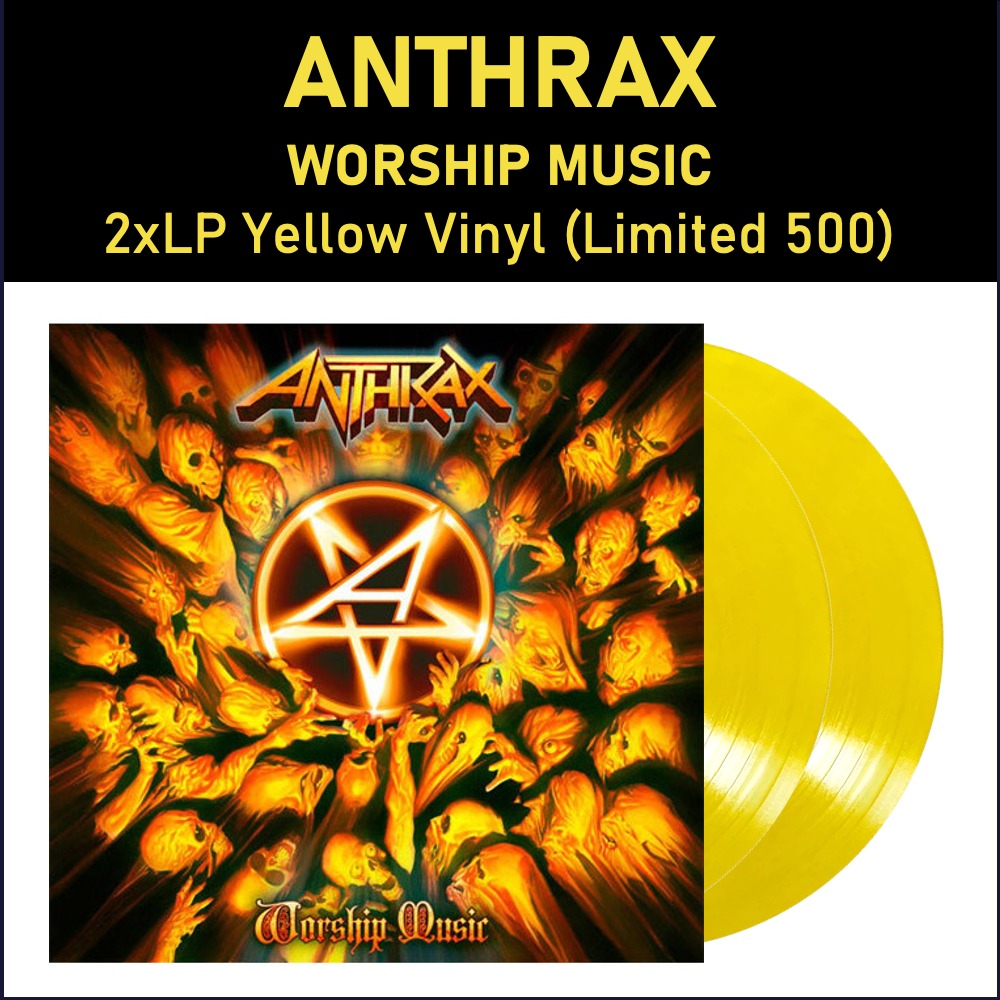 Anthrax - Worship Music (2 Yellow LP Vinyl Piringan Hitam)