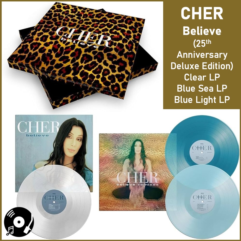 Cher - Believe (25th Anniversary Deluxe Edition) - 3 x Colored LP Vinyl PH