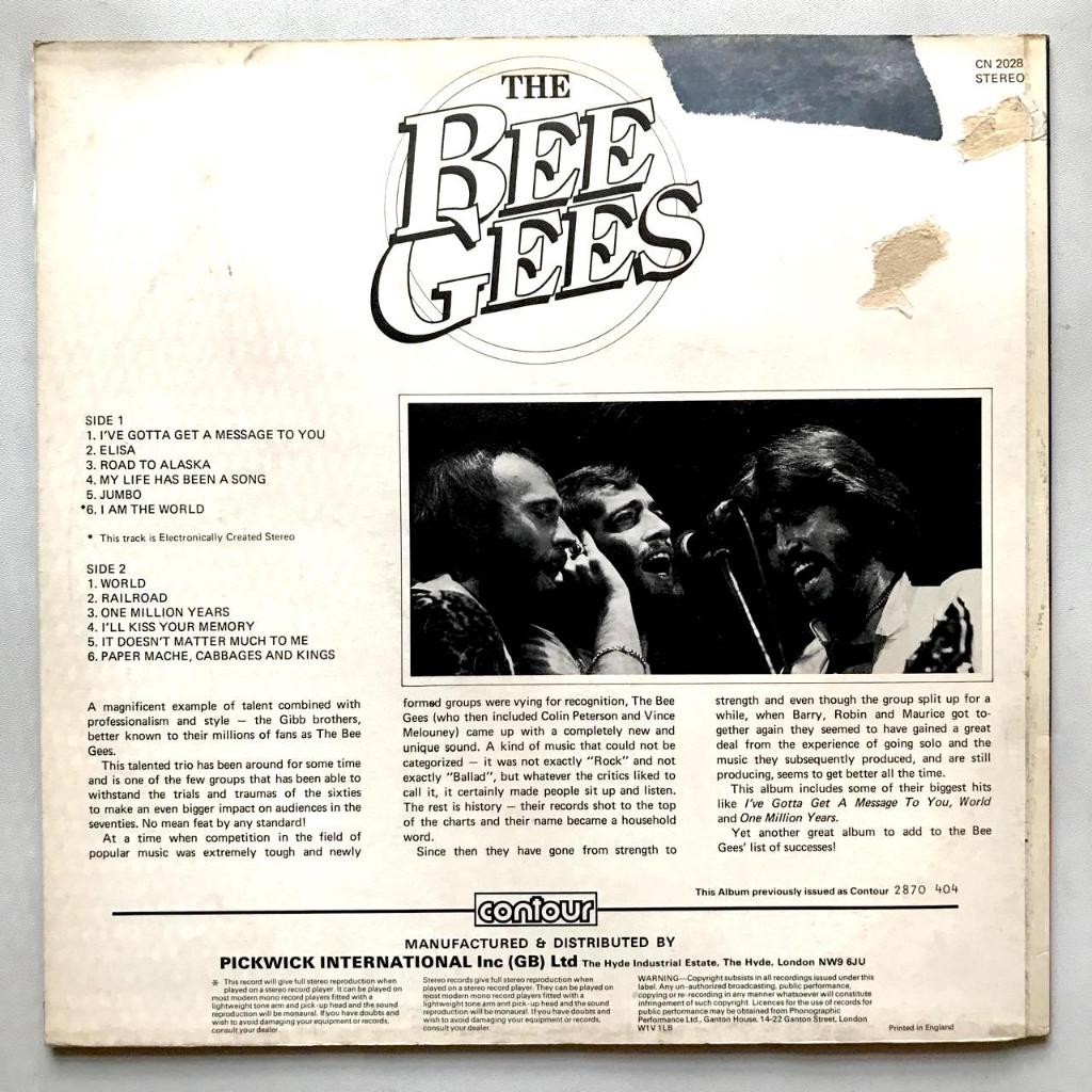 Bee Gees - I've Gotta Get A Message To You - LP Vinyl PH Piringan Hitam - Gambar 2