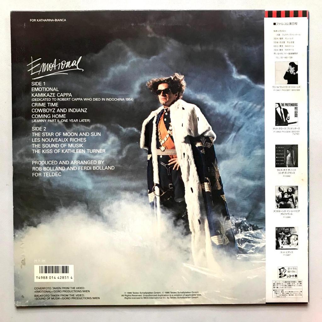 Falco - Emotional - LP Vinyl PH Piringan Hitam - Gambar 2