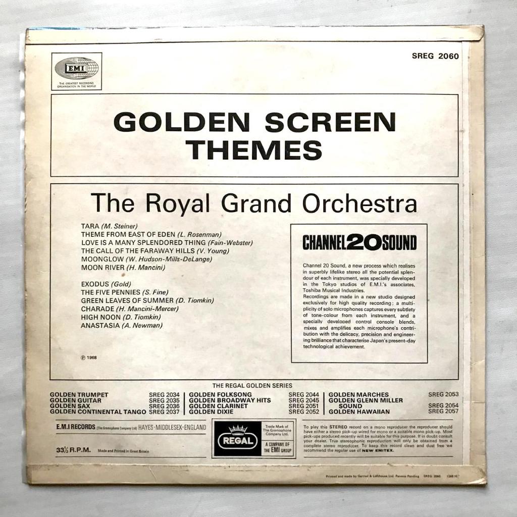 Royal Grand Orchestra, The - Golden Screen Themes - LP Vinyl PH - Gambar 2