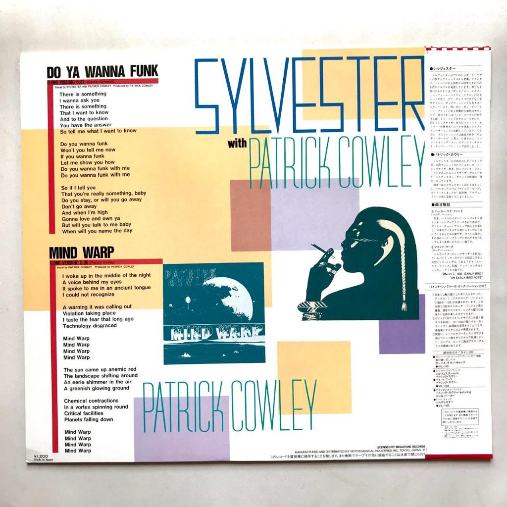 Sylvester / Patrick Cowley - Do You Wanna Funk / Mind Warp - 12" Single Vinyl PH - Gambar 2