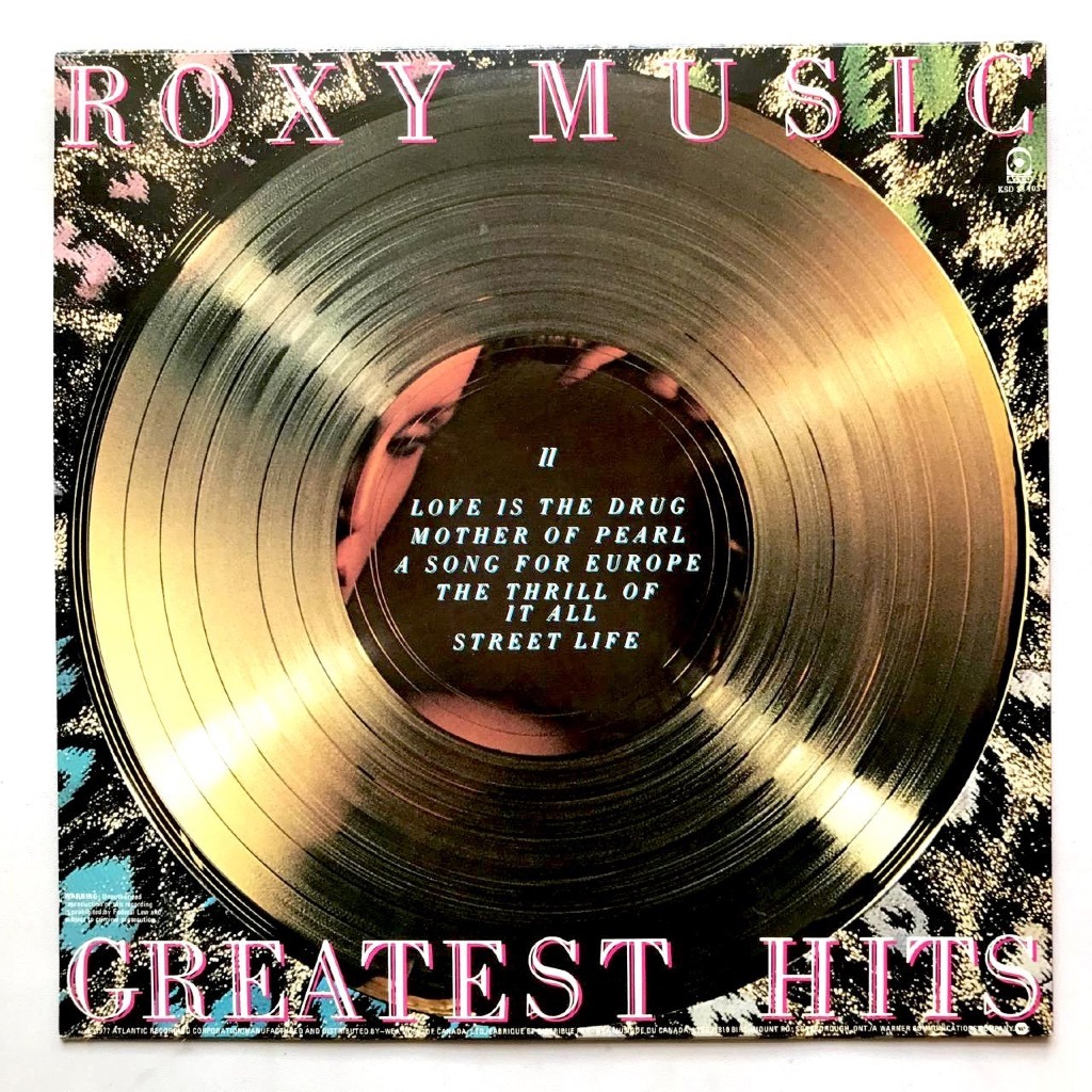 Roxy Music - Greatest Hits - LP Vinyl PH Piringan Hitam - Gambar 2