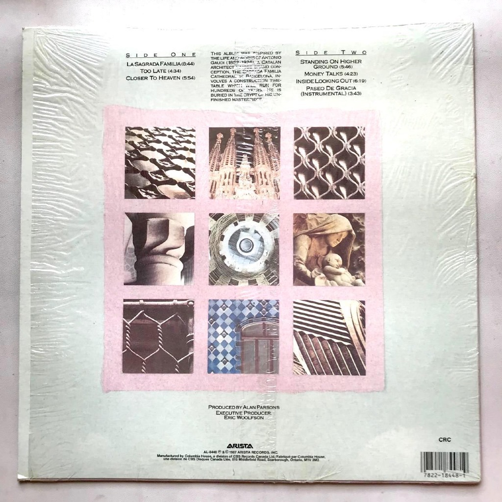 The Alan Parsons Project - Gaudi - LP Vinyl PH Piringan Hitam - Gambar 2