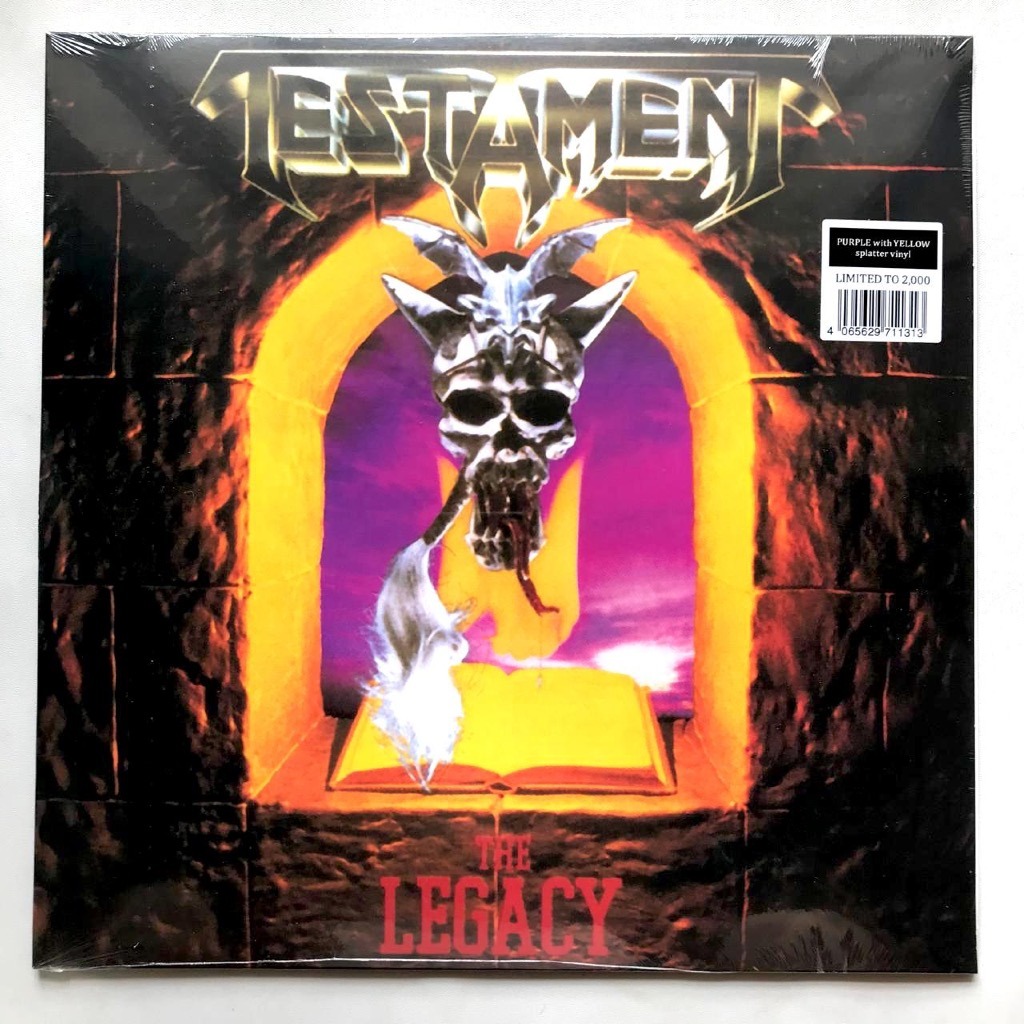 Testament - The Legacy - Purple With Yellow Splatter LP Vinyl PH - Image 2