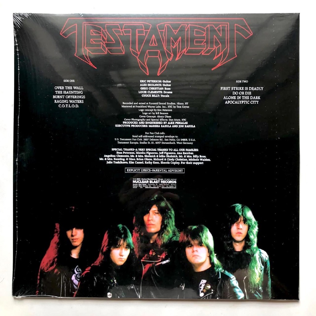 Testament - The Legacy - Purple With Yellow Splatter LP Vinyl PH - Image 3