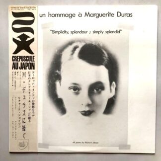 Richard Jobson- Un Hommage A Marguerite Duras - LP Vinyl PH