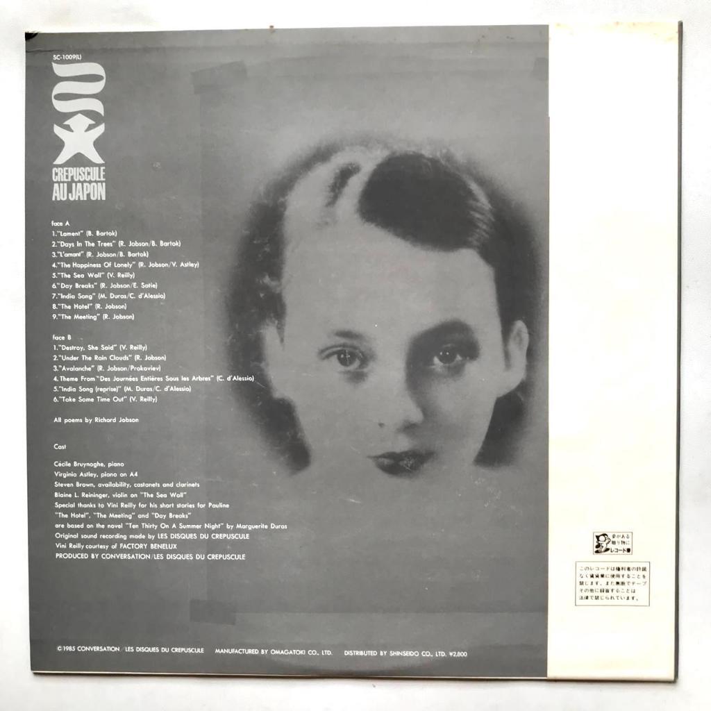 Richard Jobson- Un Hommage A Marguerite Duras - LP Vinyl PH - Gambar 2
