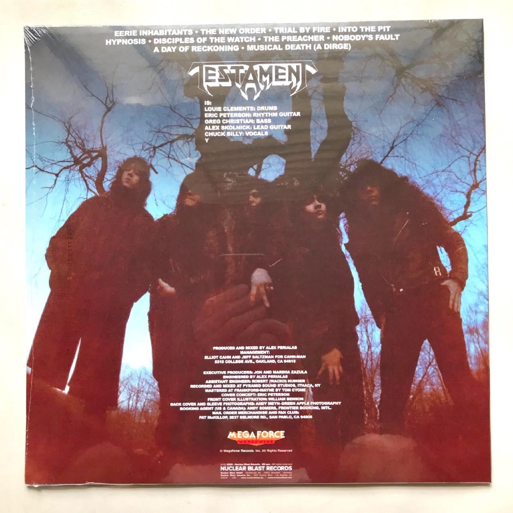 Testament - The New Order - Cyan With Black Splatter LP Vinyl PH - Image 3