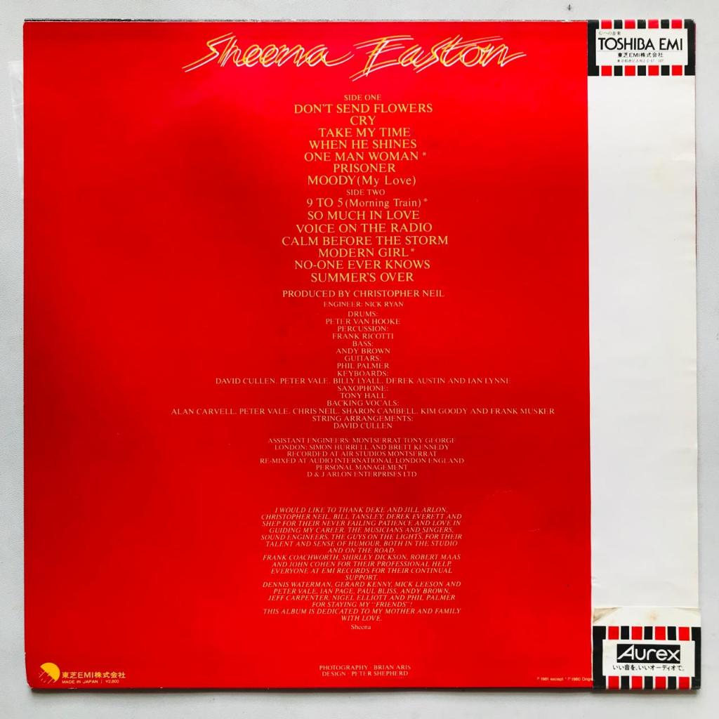 Sheena Easton - Take My Time - LP Vinyl Piringan Hitam PH - Gambar 2