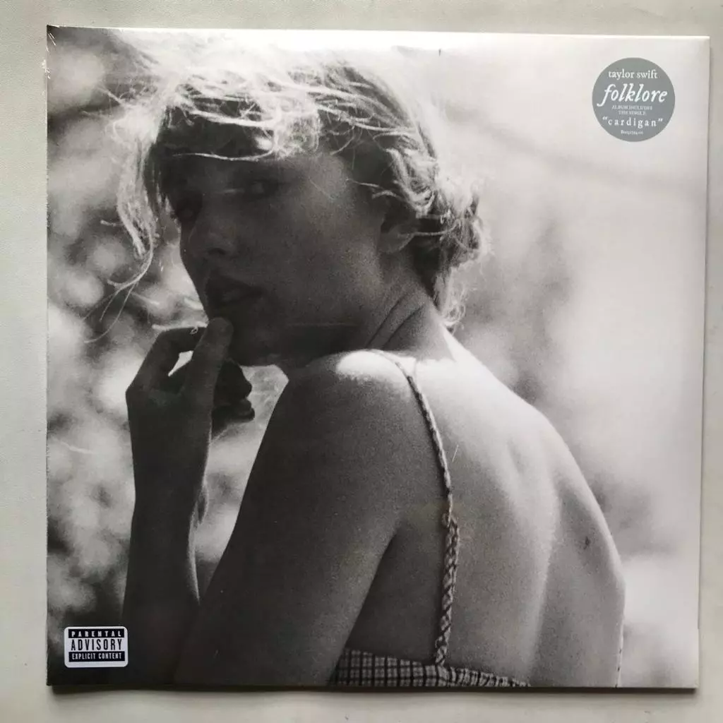 Taylor Swift - Folklore - "Meet Me Behind The Mall" Grey 2xLP Vinyl (2020 Limited 1st Release) PH Piringan Hitam - Gambar 2